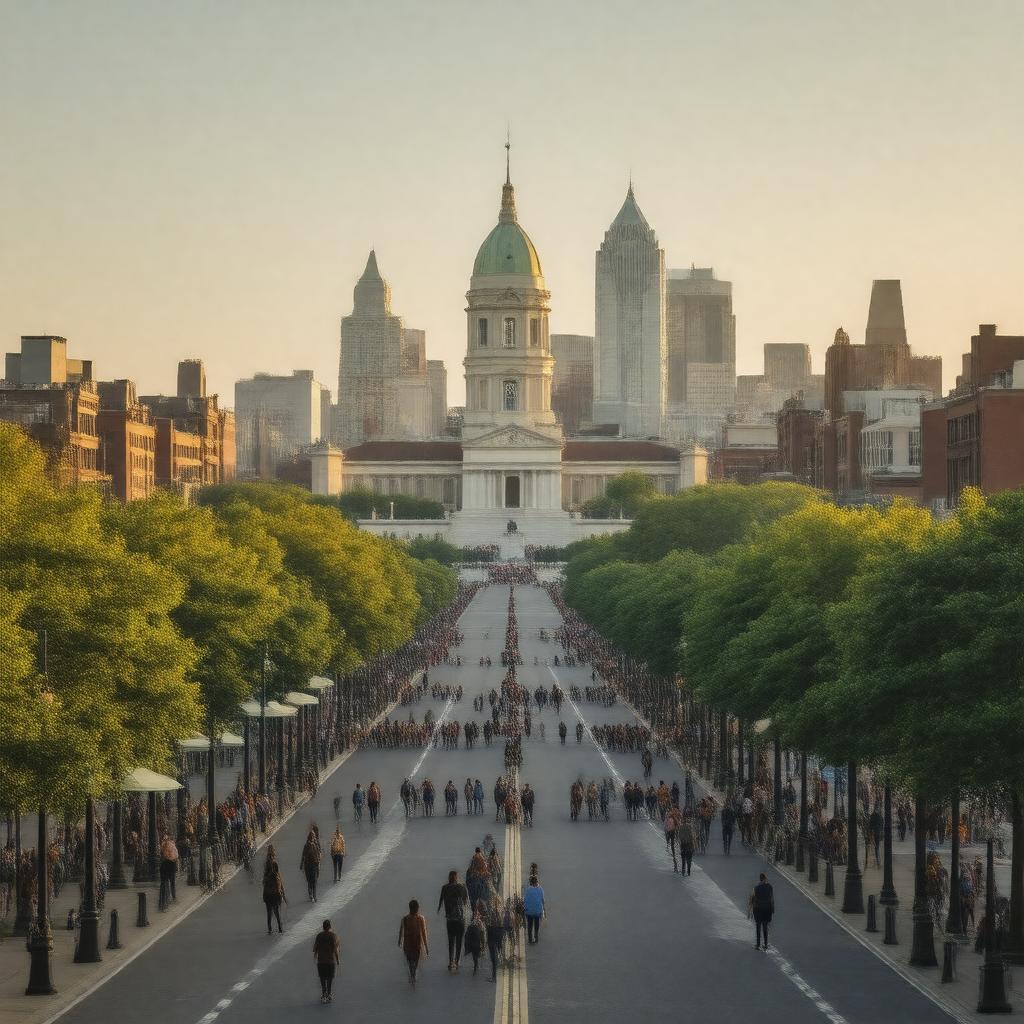 AI-created image of Philadelphia, Pennsylvania, United States