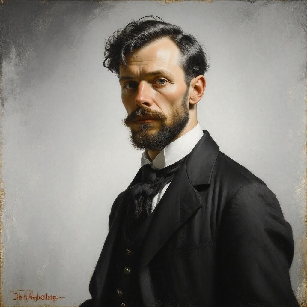 AI-created image of Philip Burne-Jones