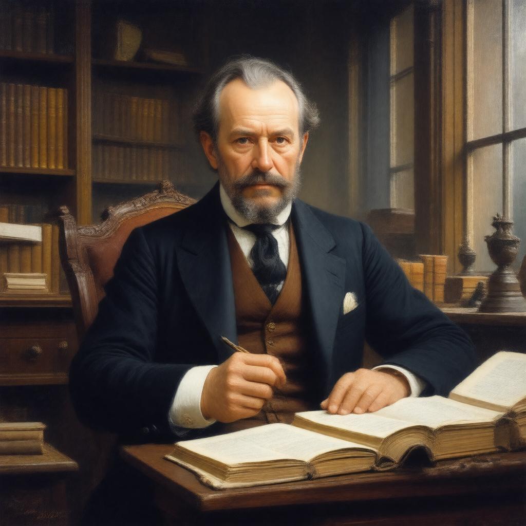 AI-created image of Philip Henry Stanhope, 5th Earl Stanhope