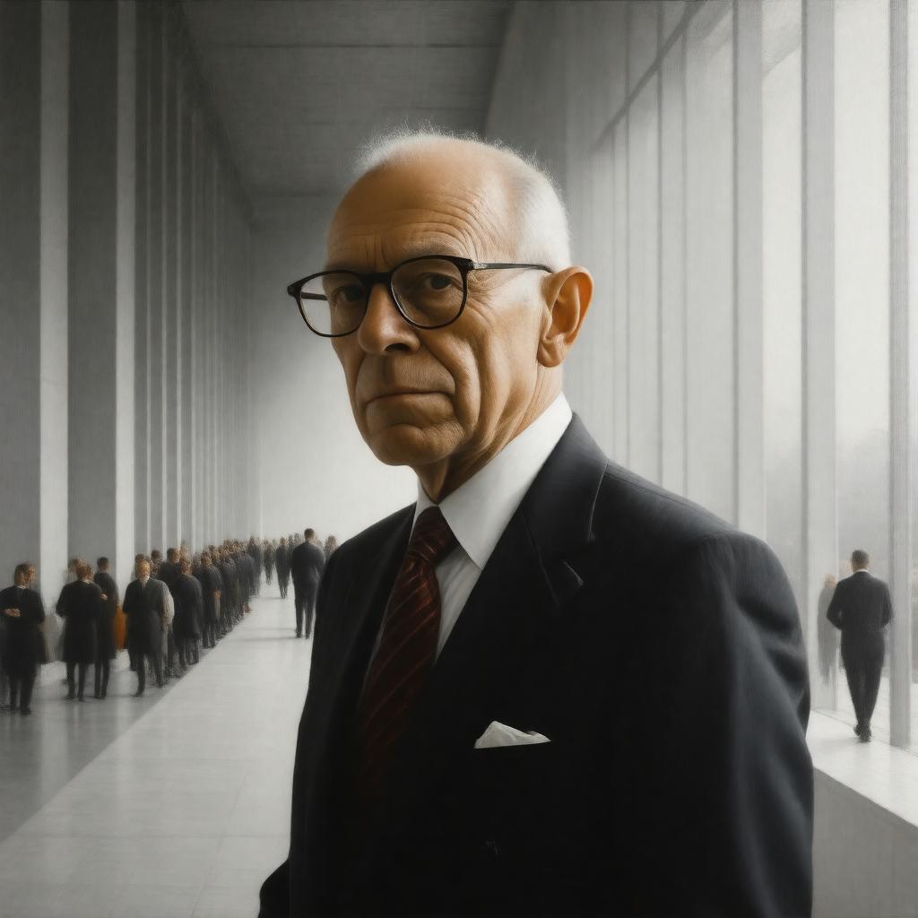 AI-created image of Philip Johnson