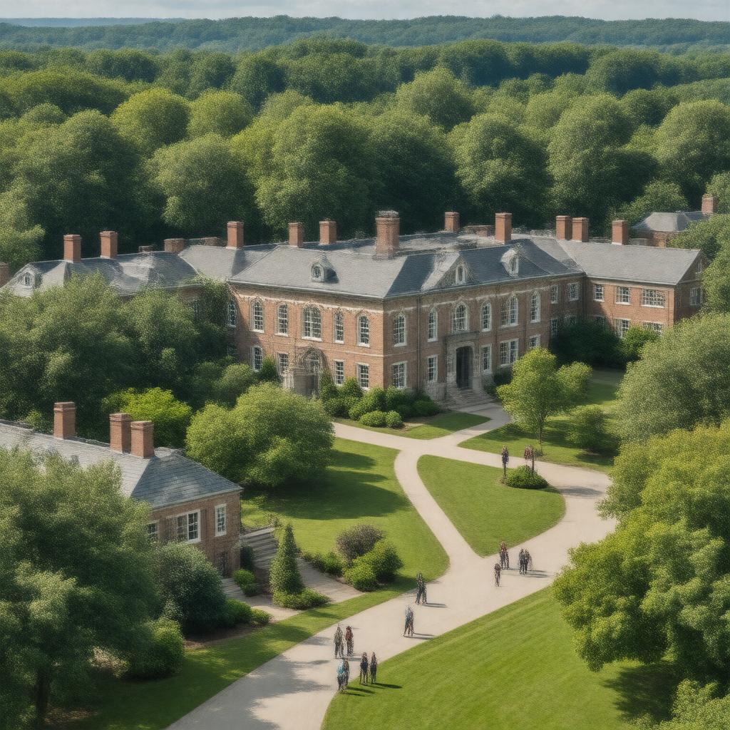 AI-created image of Phillips Exeter Academy