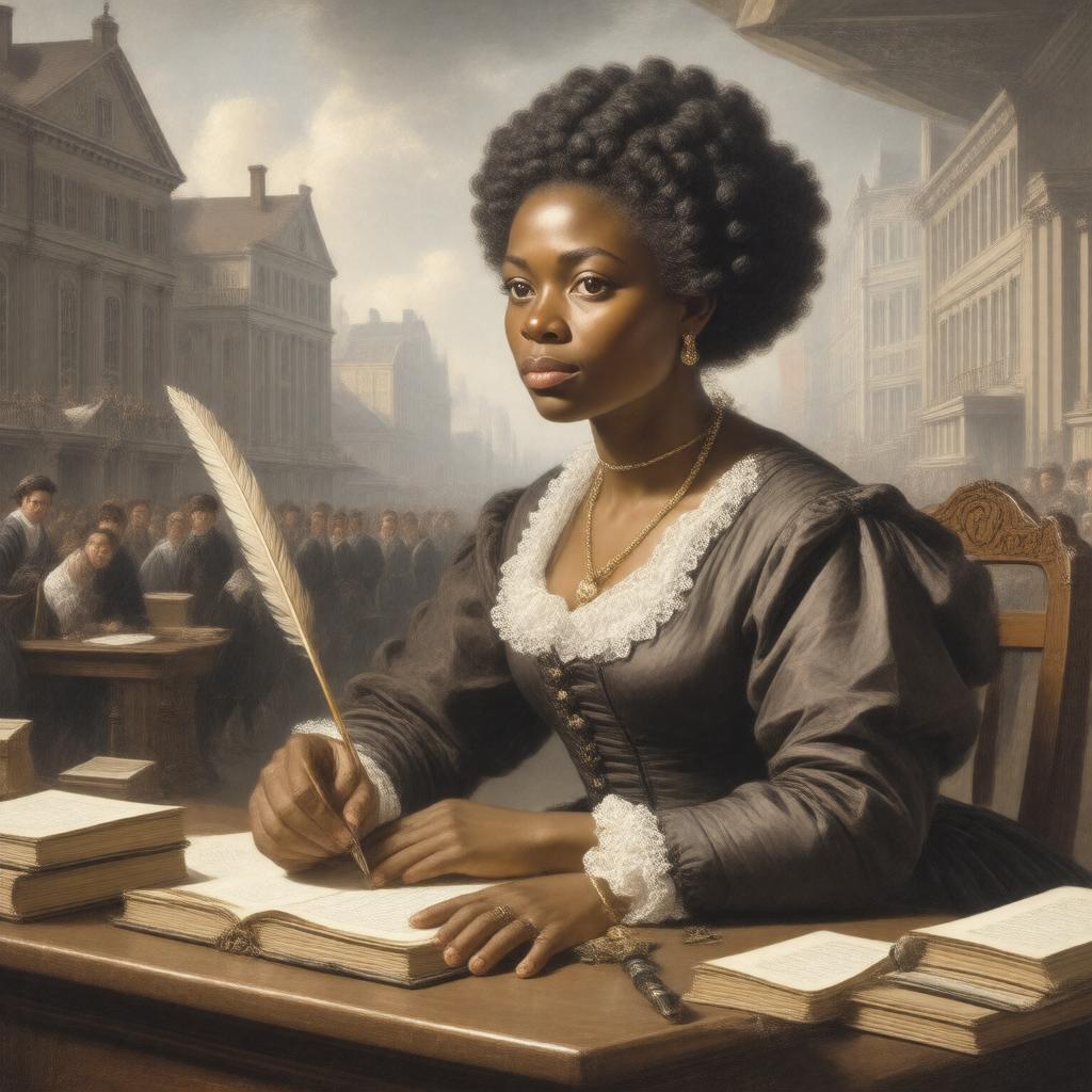 AI-created image of Phillis Wheatley