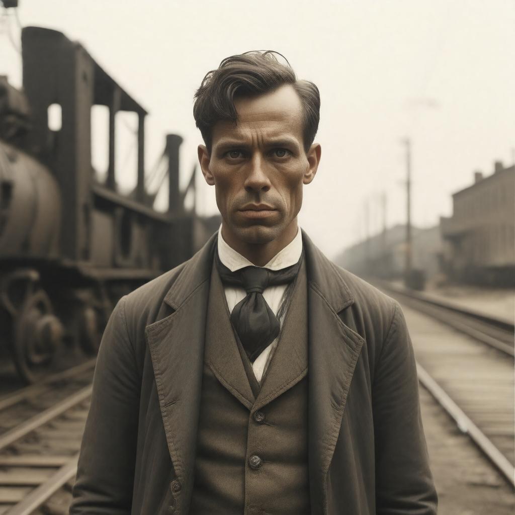 AI-created image of Phineas Gage