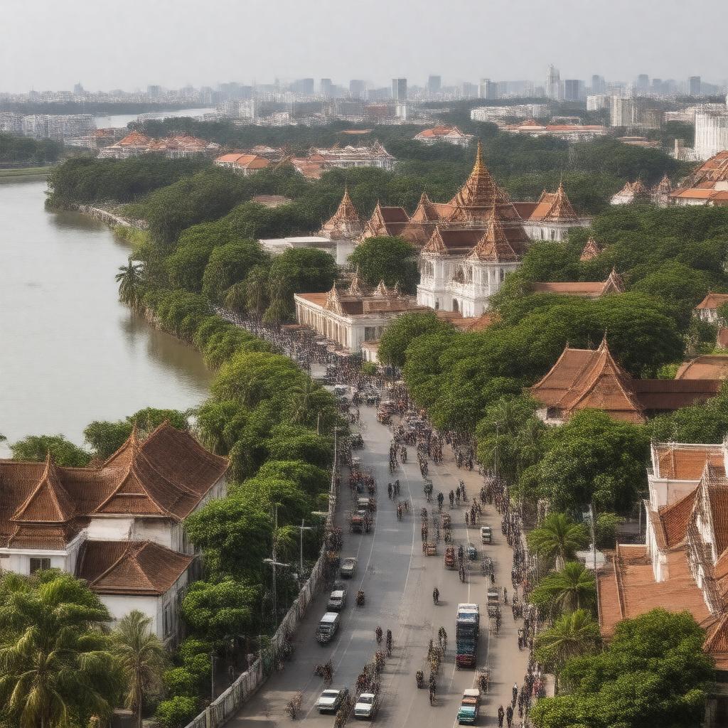 AI-created image of Phnom Penh, Cambodia