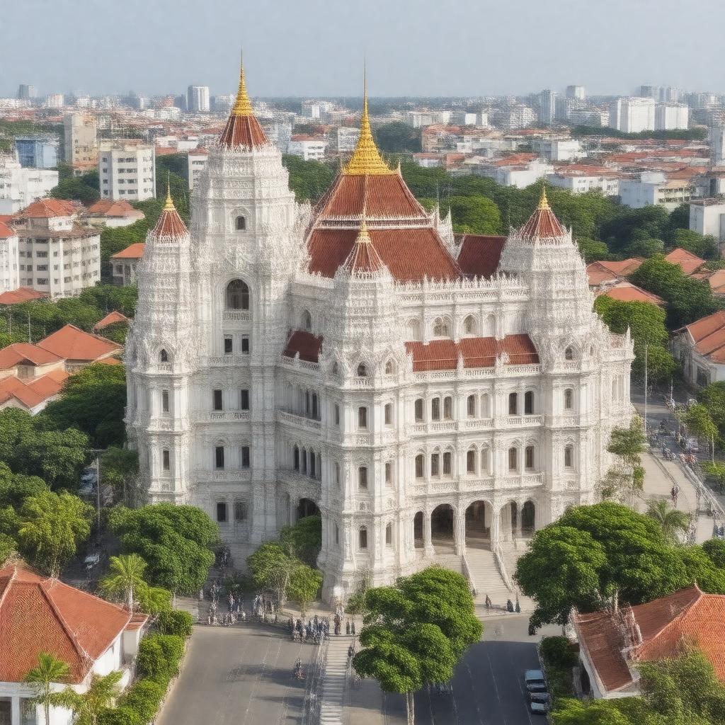 AI-created image of Phnom Penh Municipality