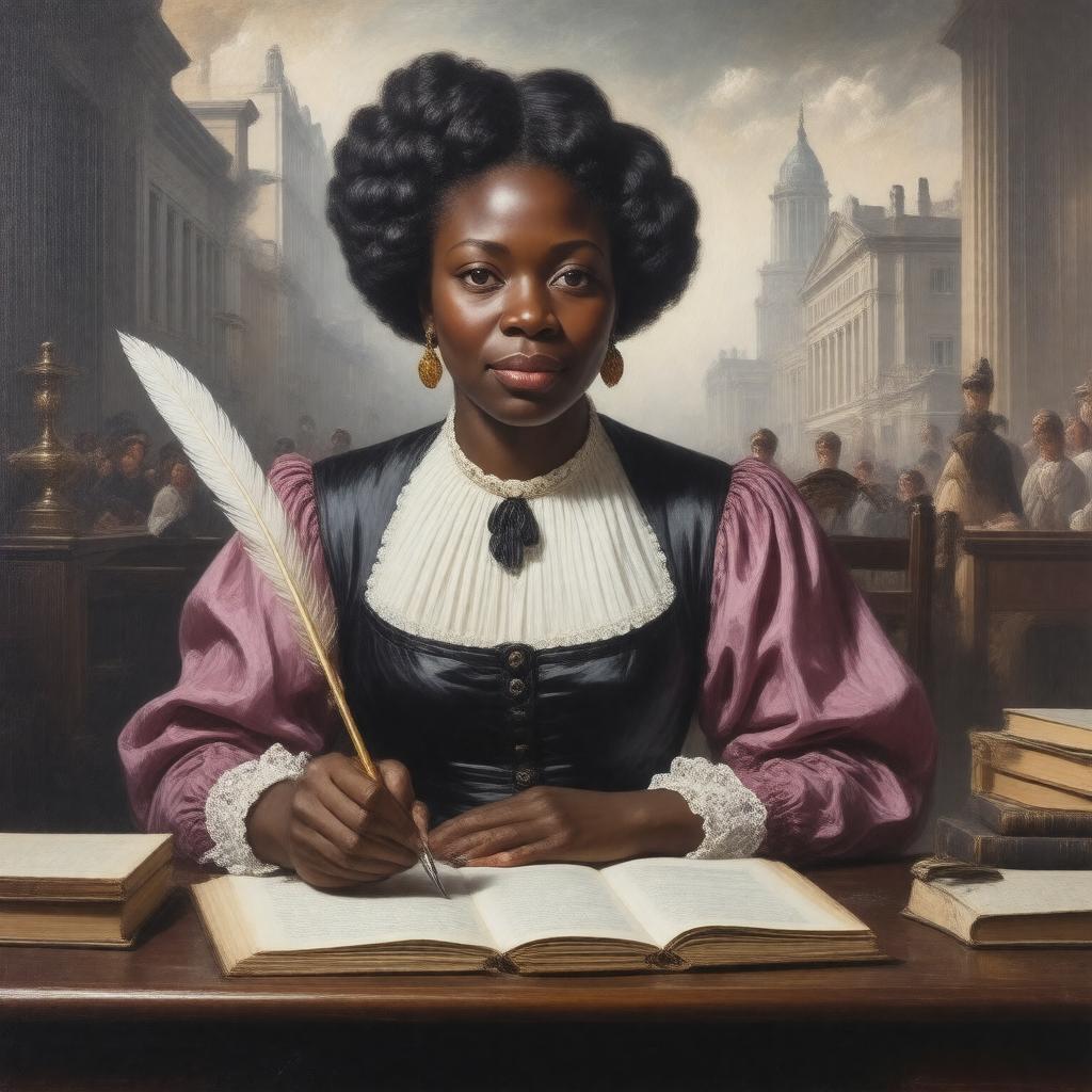 AI-created image of Phyllis Wheatley