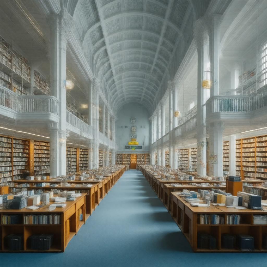 AI-created image of Physics-Optics-Astronomy Library