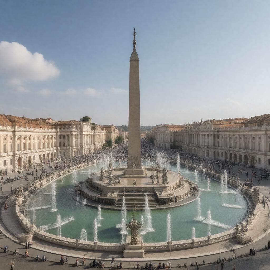 AI-created image of Piazza del Popolo