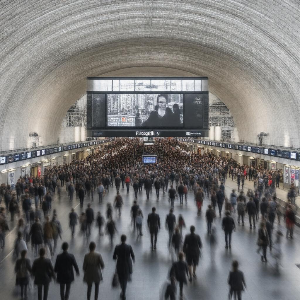 AI-created image of Piccadilly Circus station