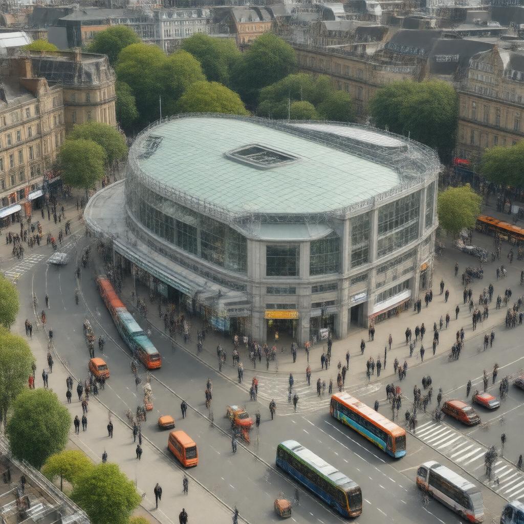 AI-created image of Piccadilly, Manchester