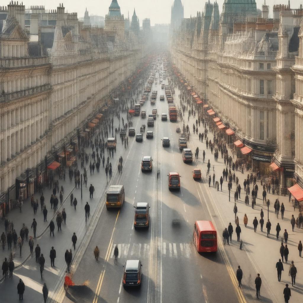 AI-created image of Piccadilly