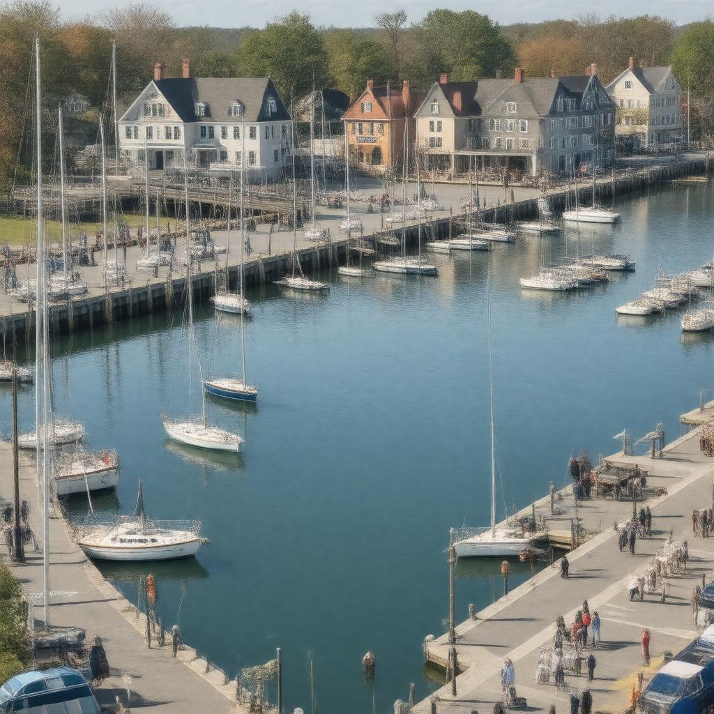 AI-created image of Pickering Wharf Marina