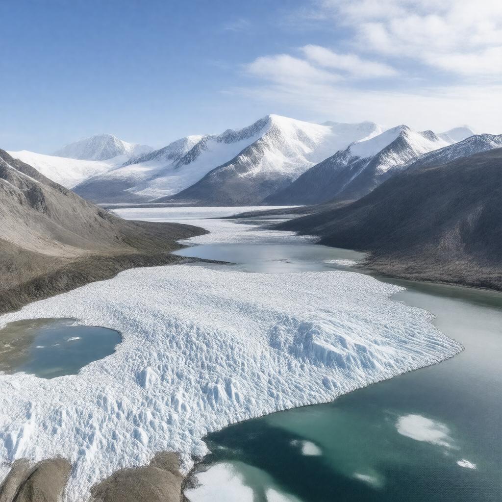 AI-created image of Piedmont Glacier