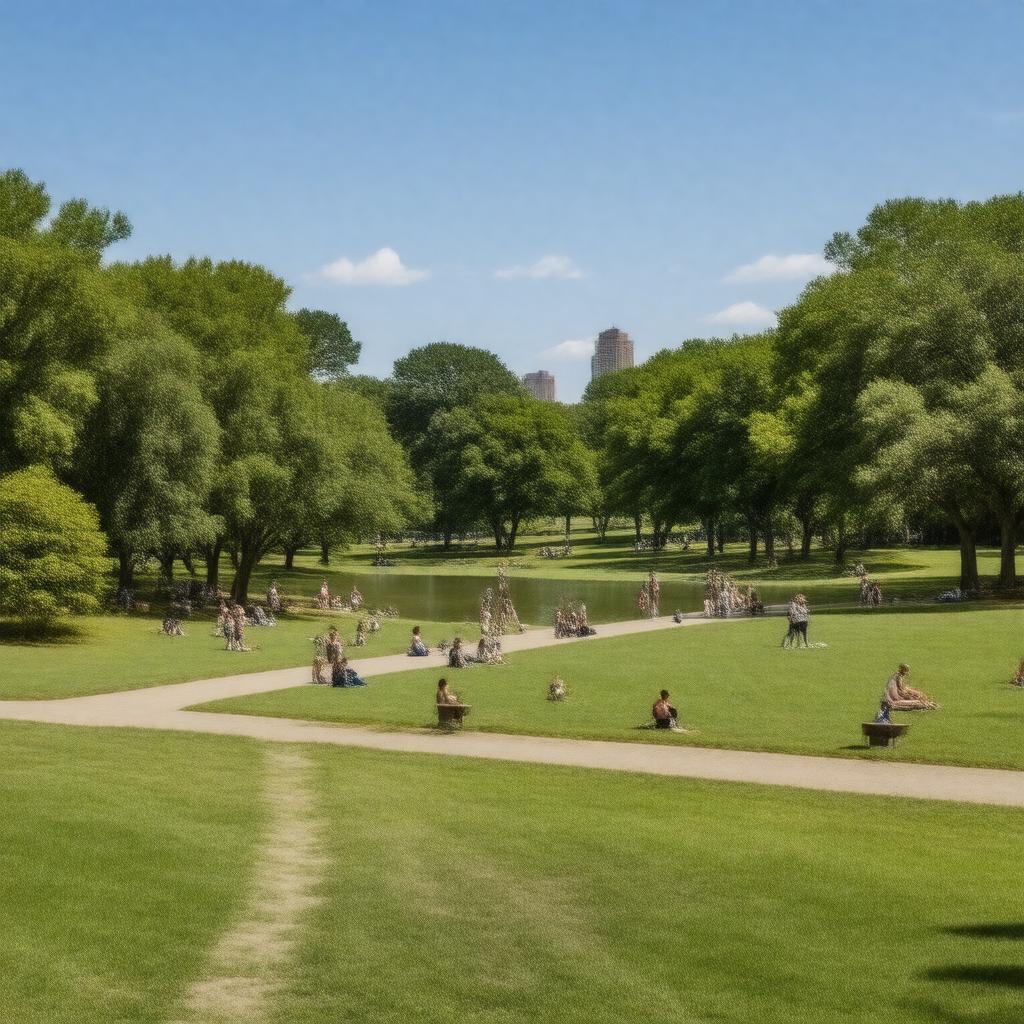 AI-created image of Piedmont Park