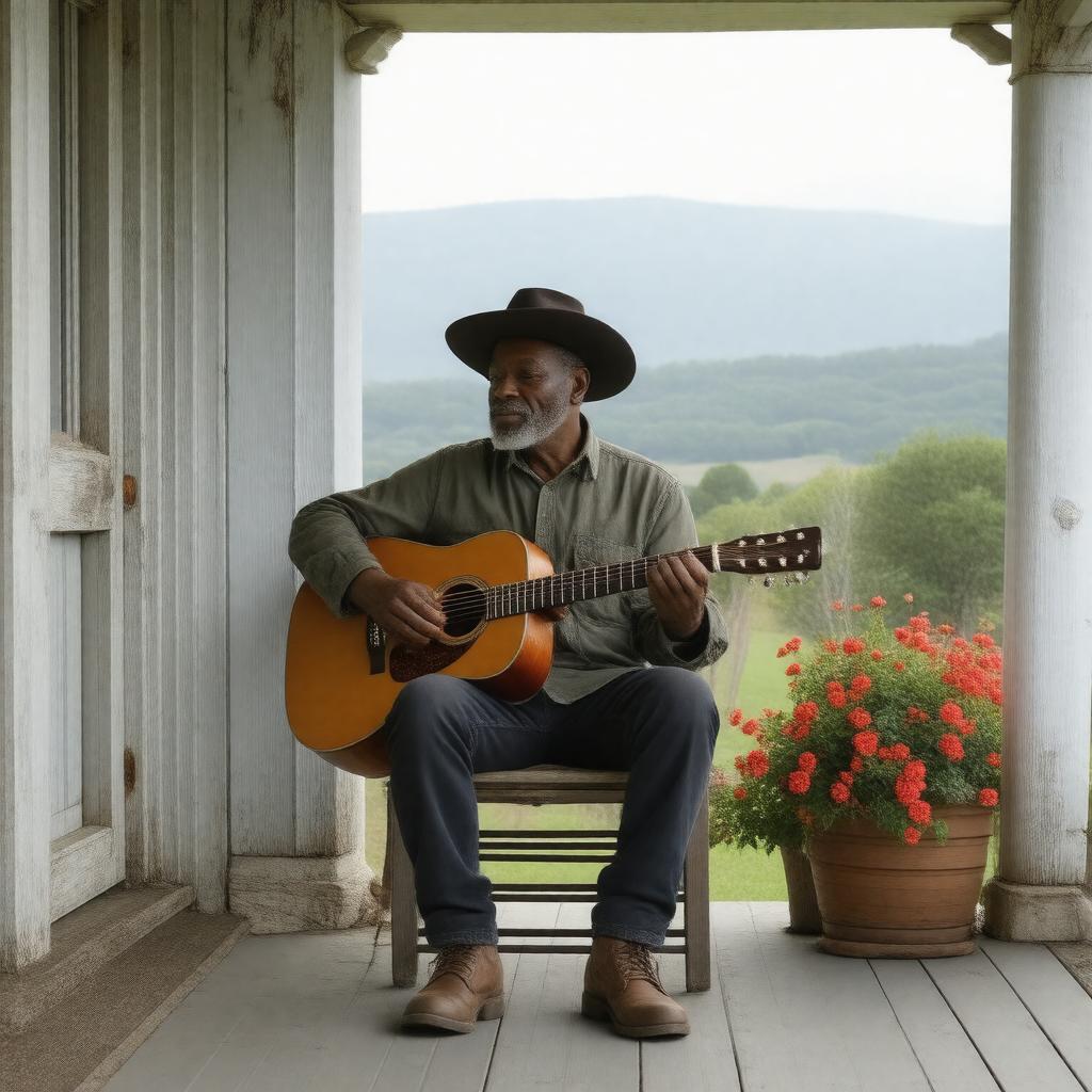 AI-created image of Piedmont blues