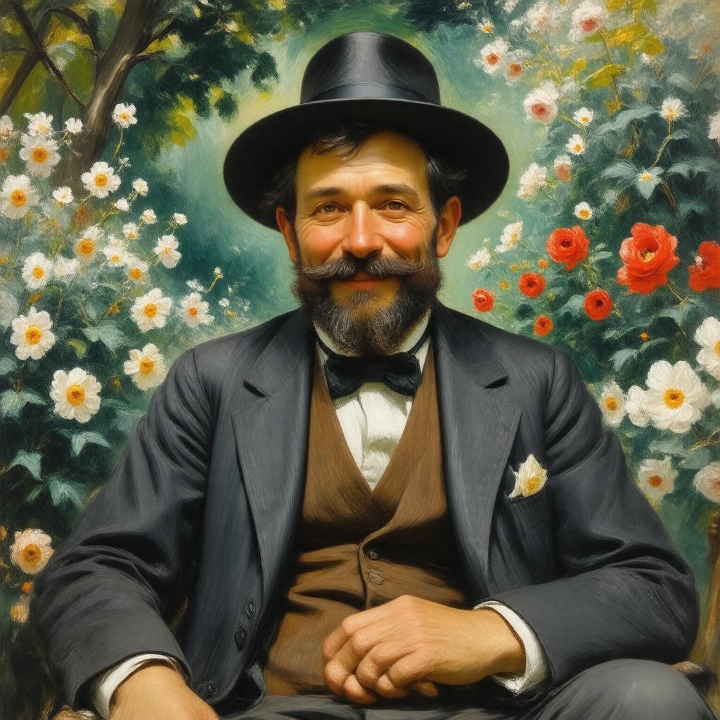 AI-created image of Pierre-Auguste Renoir