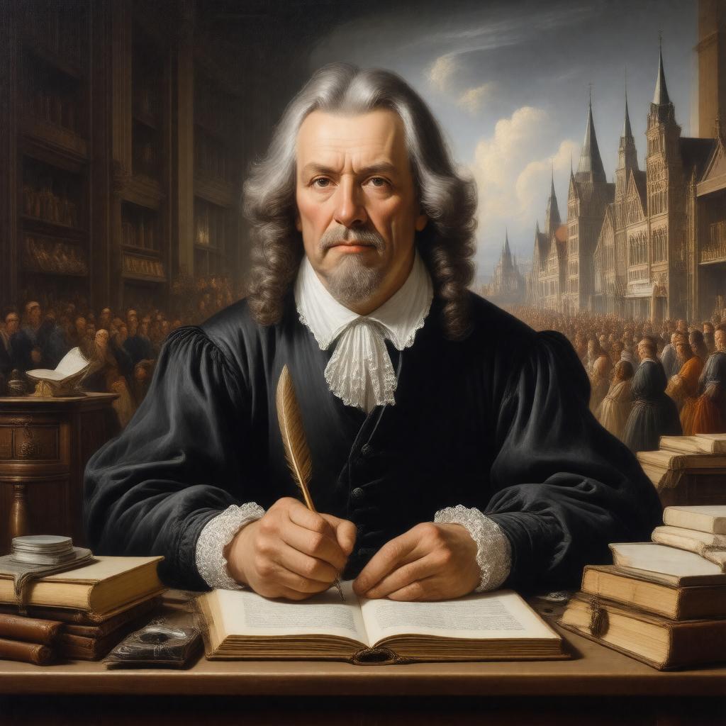 AI-created image of Pierre Bayle