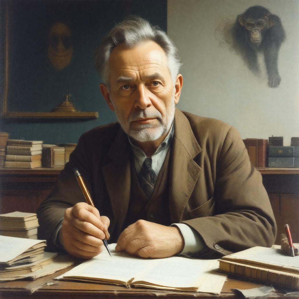 AI-created image of Pierre Boulle