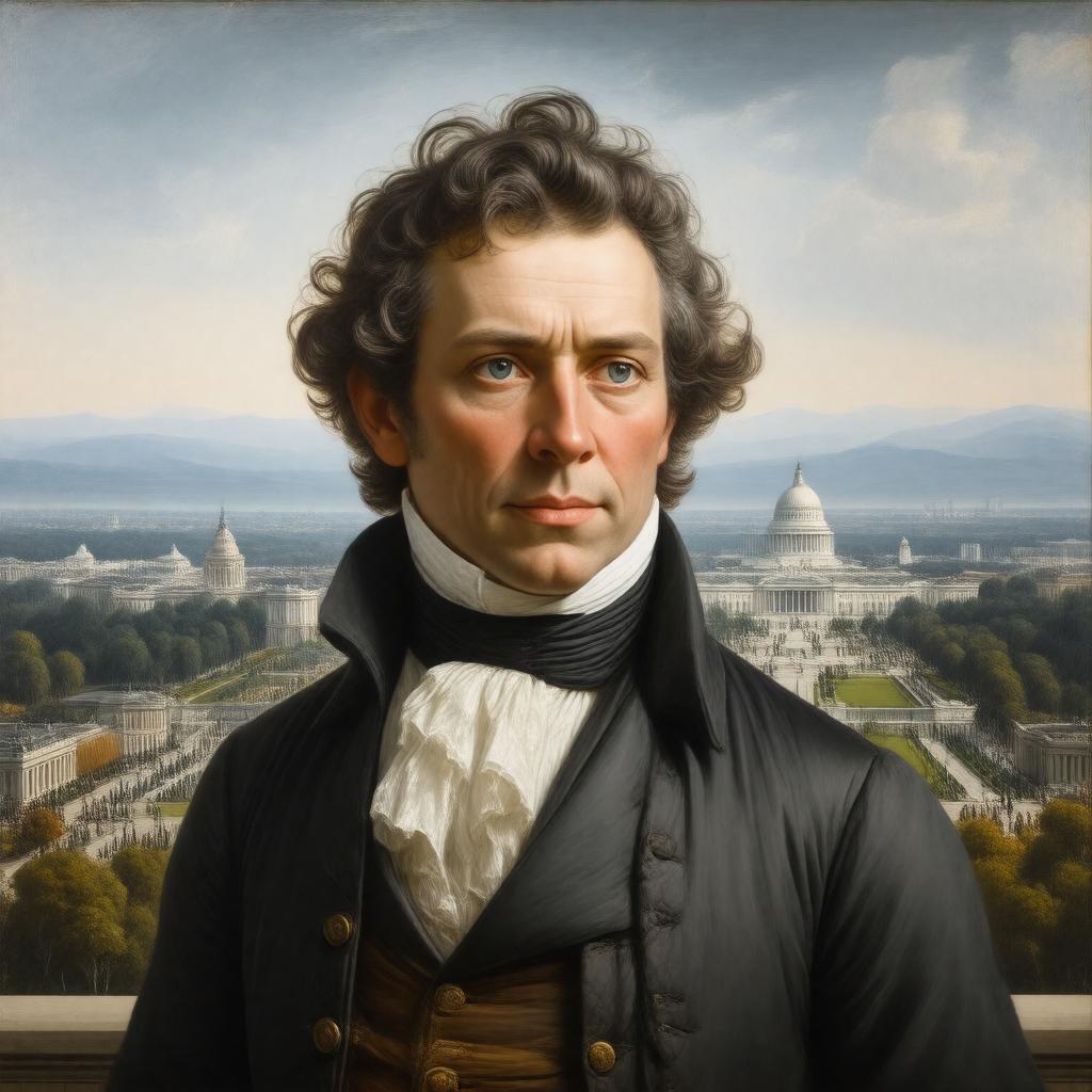 AI-created image of Pierre Charles L'Enfant