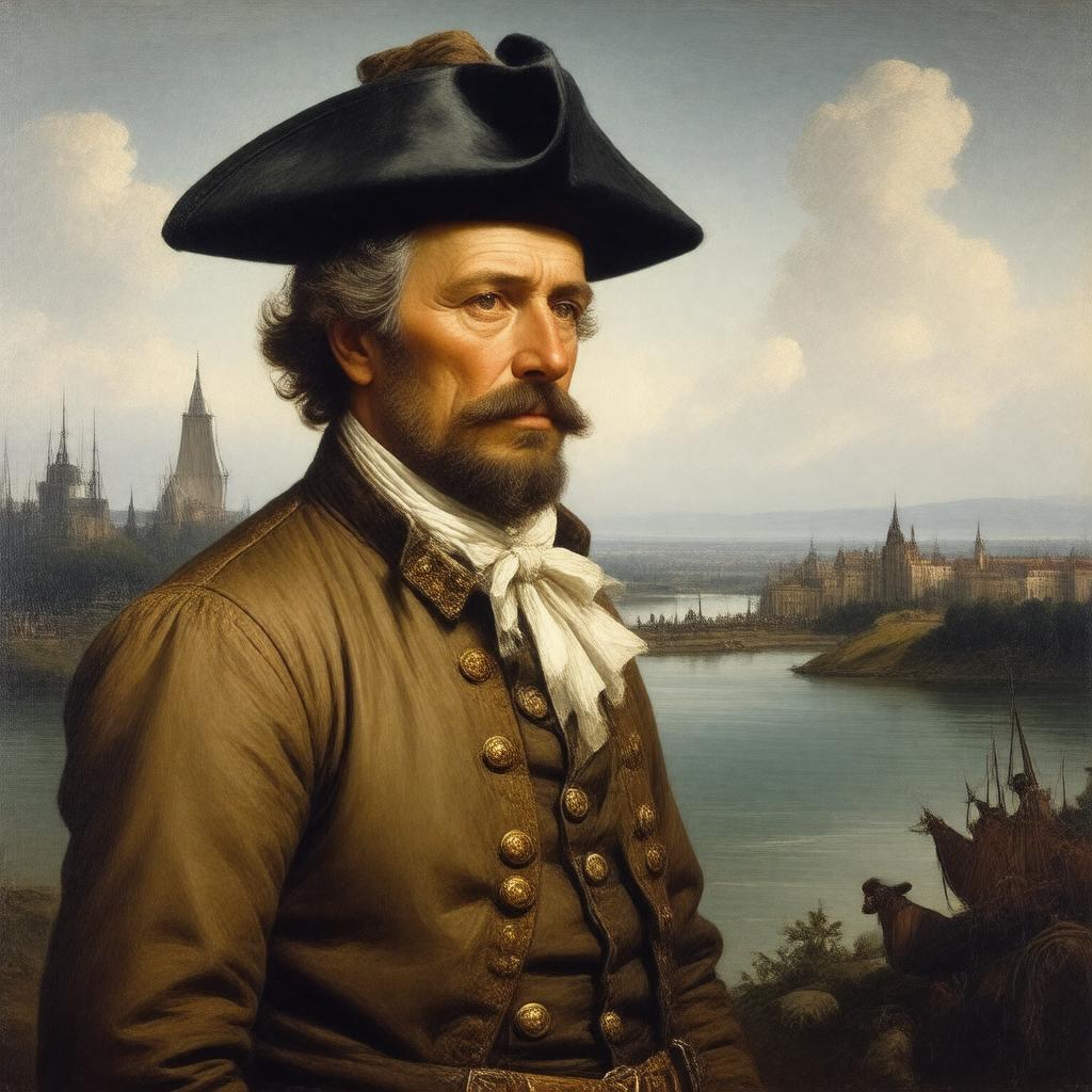 AI-created image of Pierre Laclède