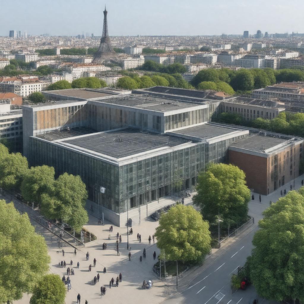 AI-created image of Pierre and Marie Curie University