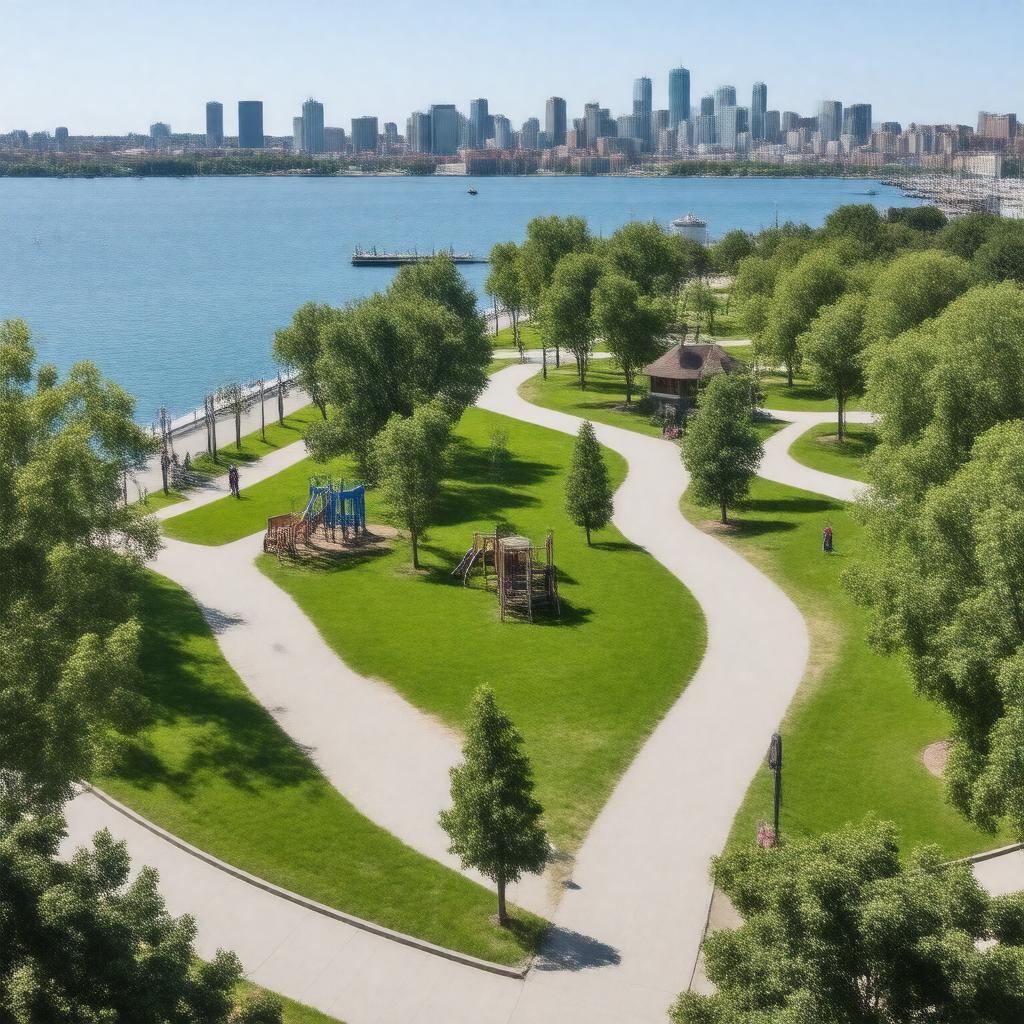 AI-created image of Piers Park