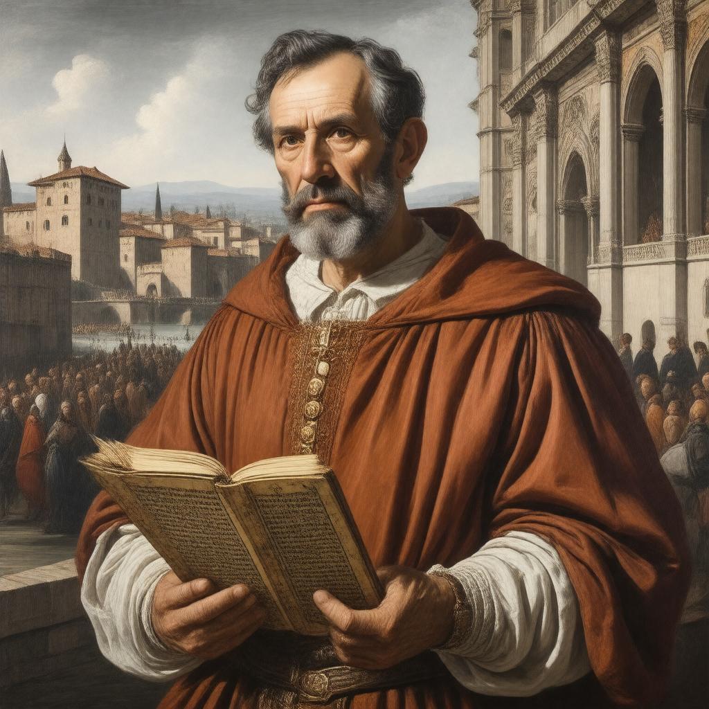 AI-created image of Pietro Alighieri