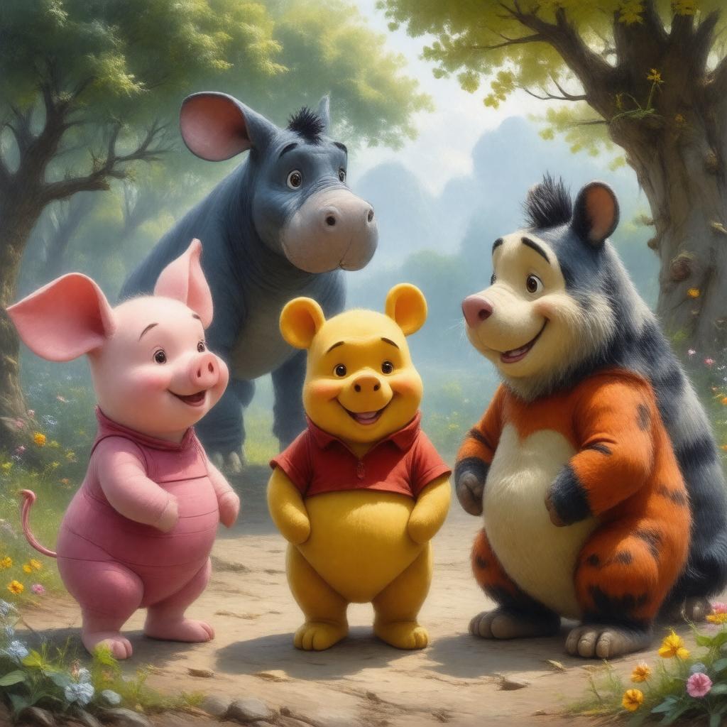 AI-created image of Piglet's Big Movie