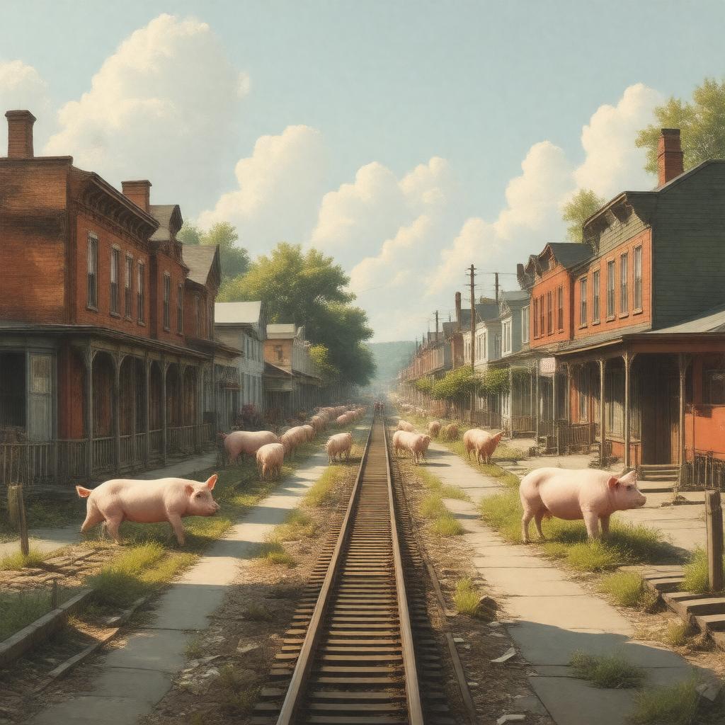 Click to view larger image AI-created image of Pigtown