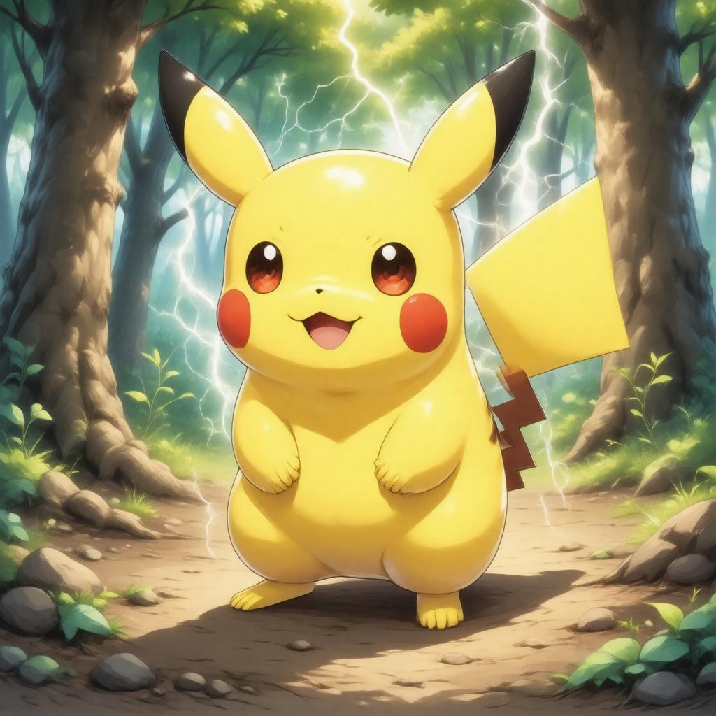AI-created image of Pikachu