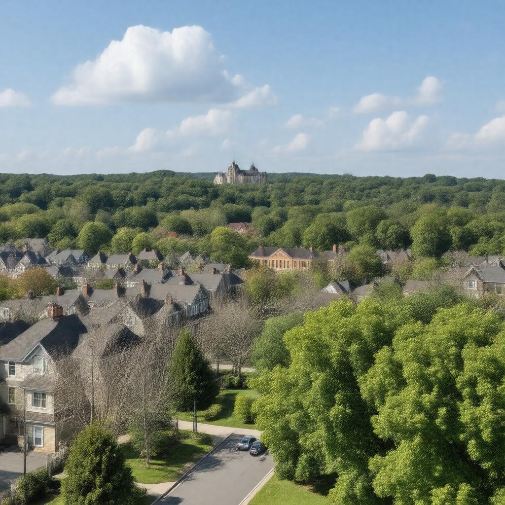 AI-created image of Pikesville, Maryland