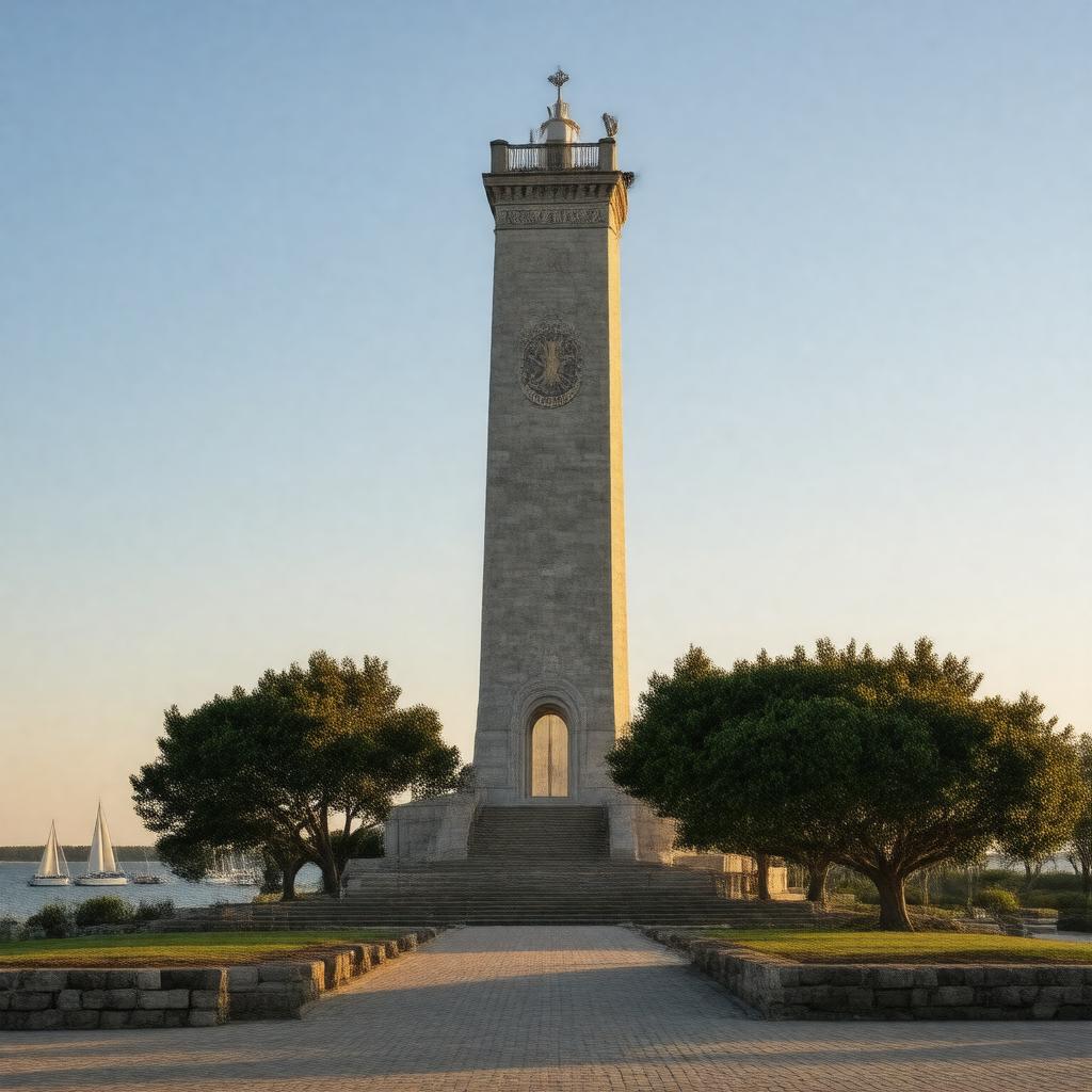 Click to view larger image AI-created image of Pilgrim Monument and Provincetown Museum