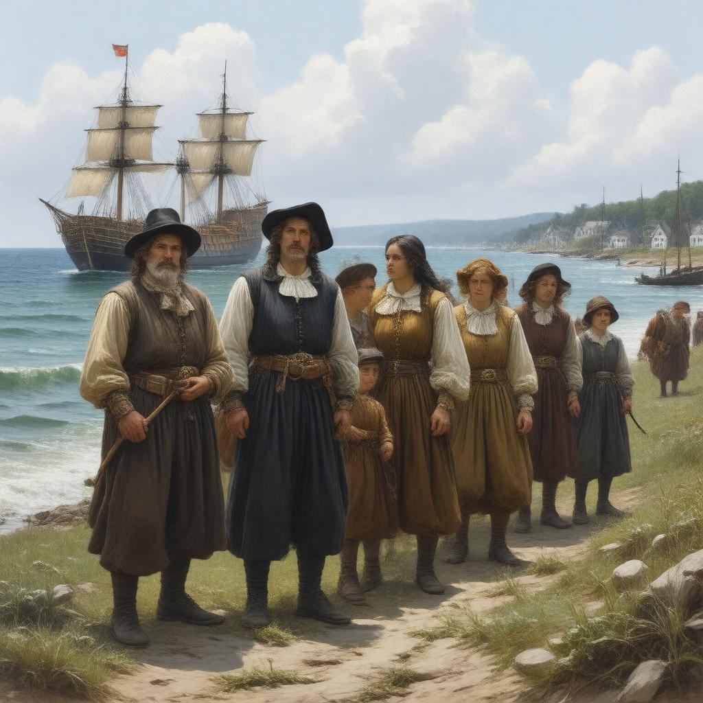 AI-created image of Pilgrims