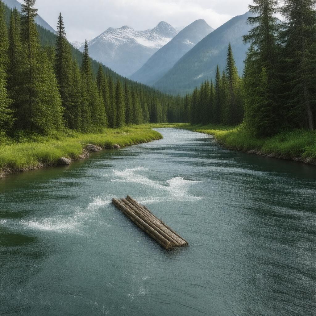 AI-created image of Pine River (British Columbia)