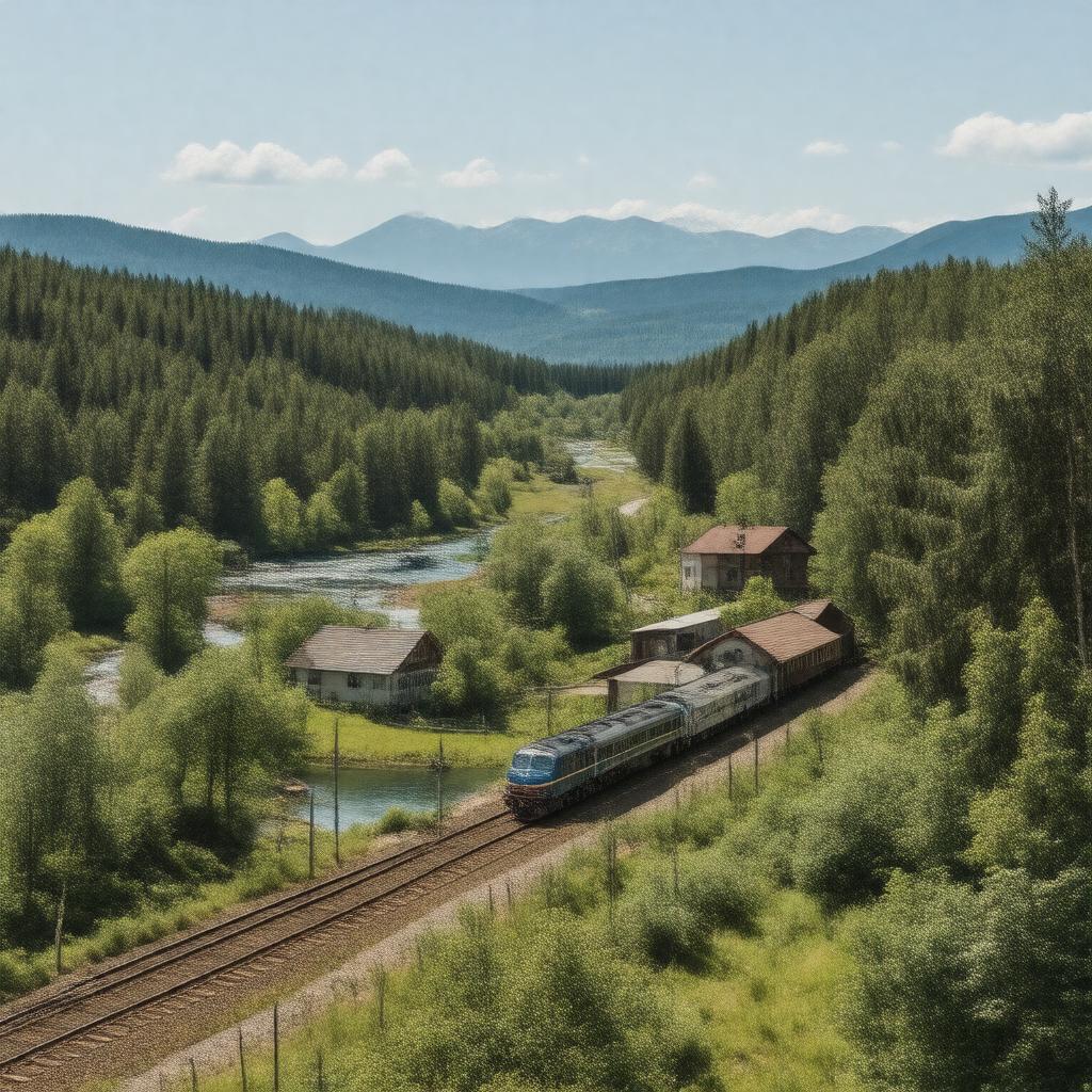 AI-created image of Pine River (Manitoba)