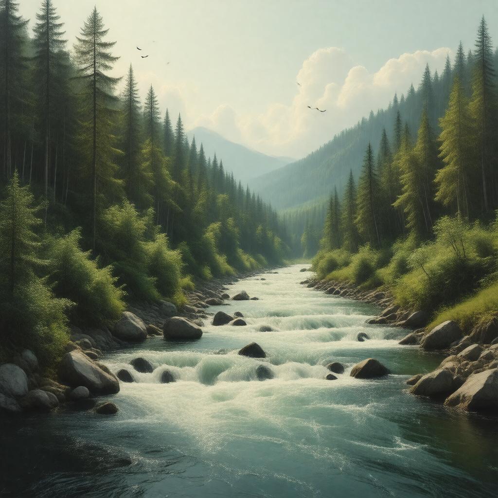 AI-created image of Pine River