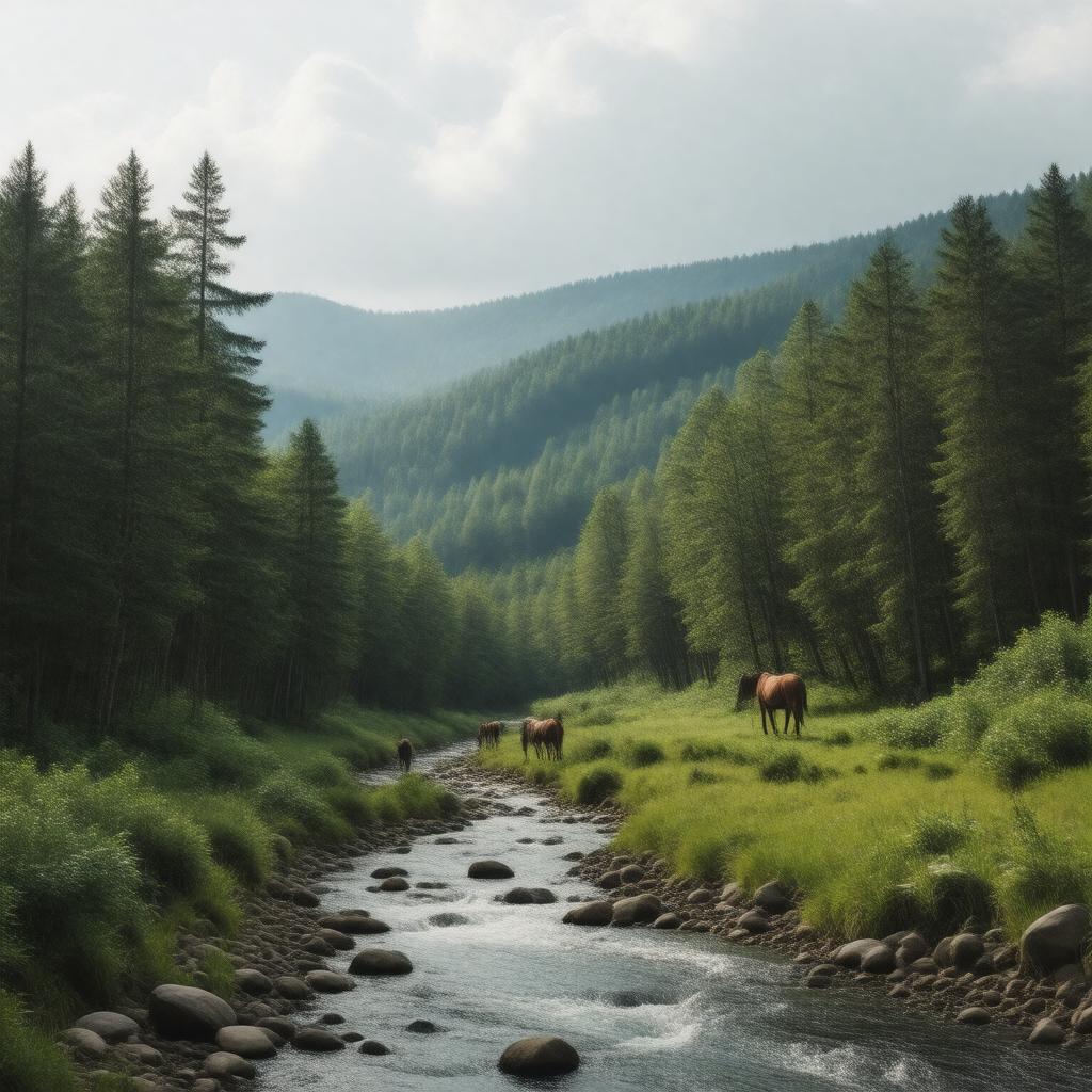 AI-created image of Piney Creek Wilderness