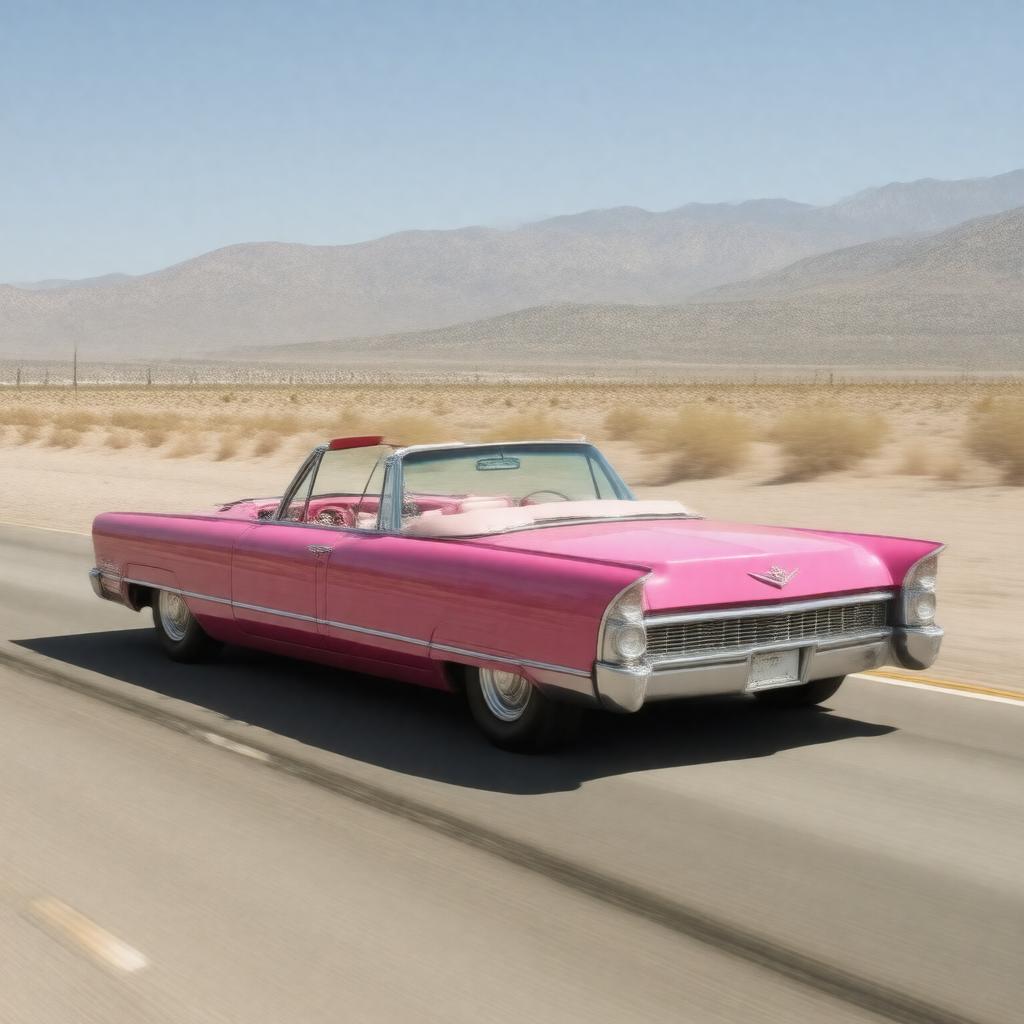 AI-created image of Pink Cadillac
