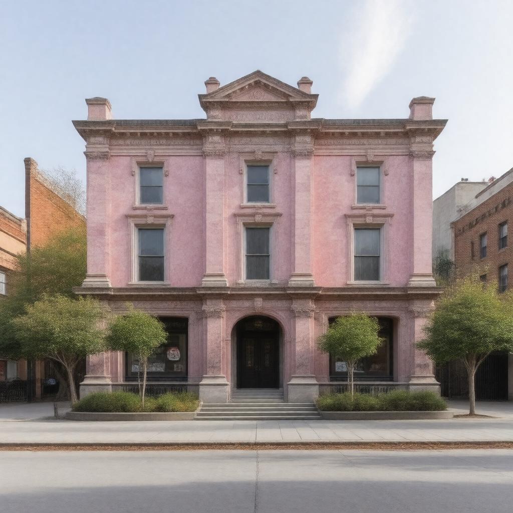 AI-created image of Pink Palace Museum