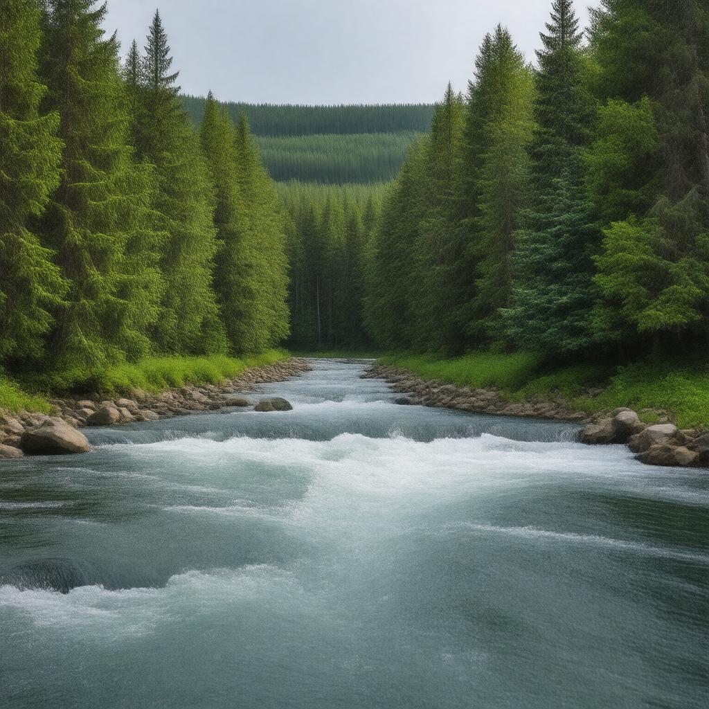 AI-created image of Pipestone River