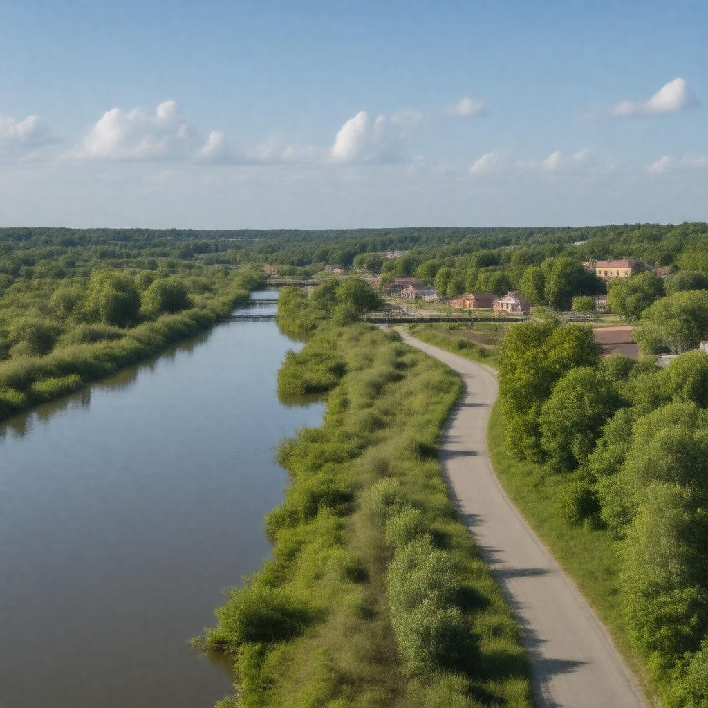 AI-created image of Piqua, Ohio