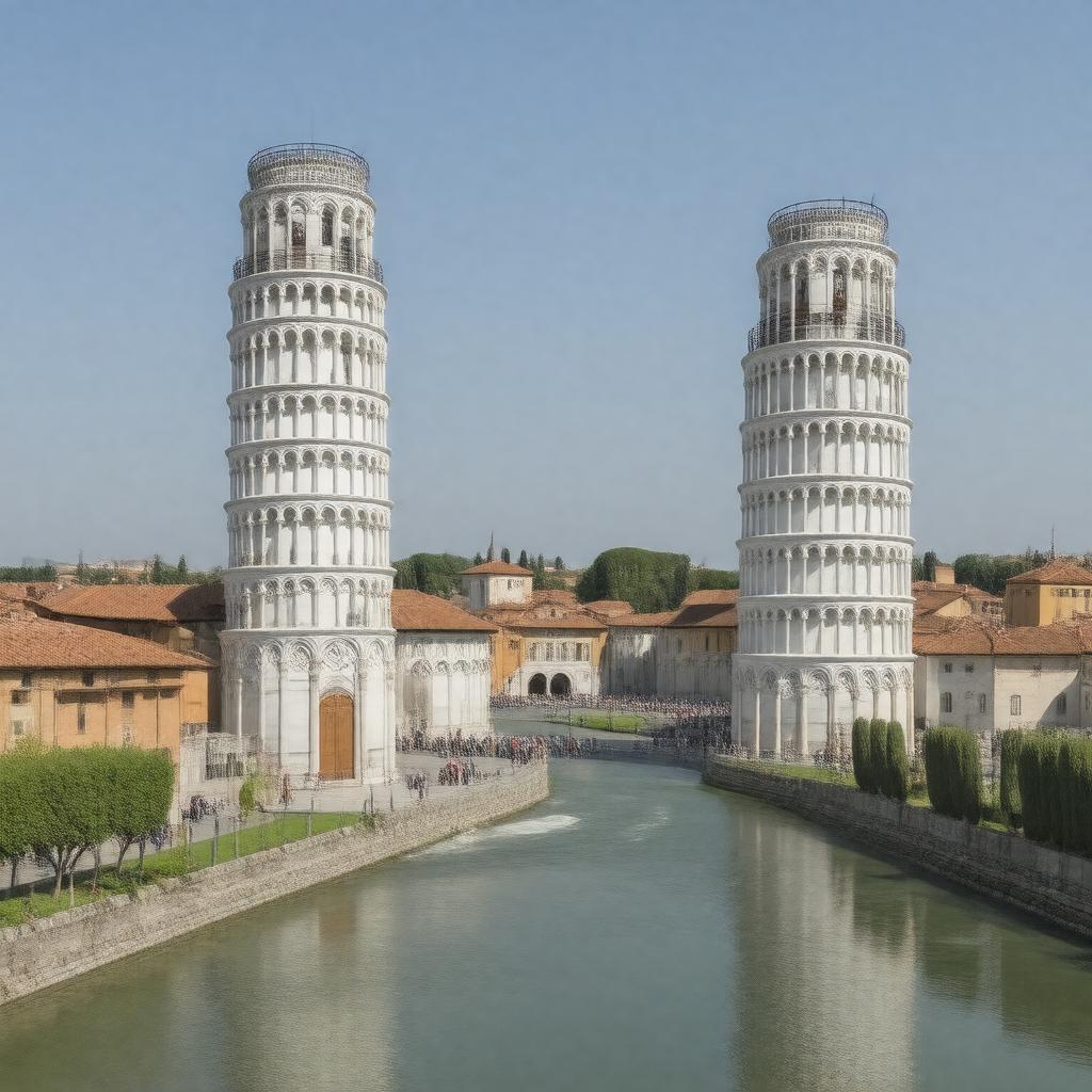 AI-created image of Pisa