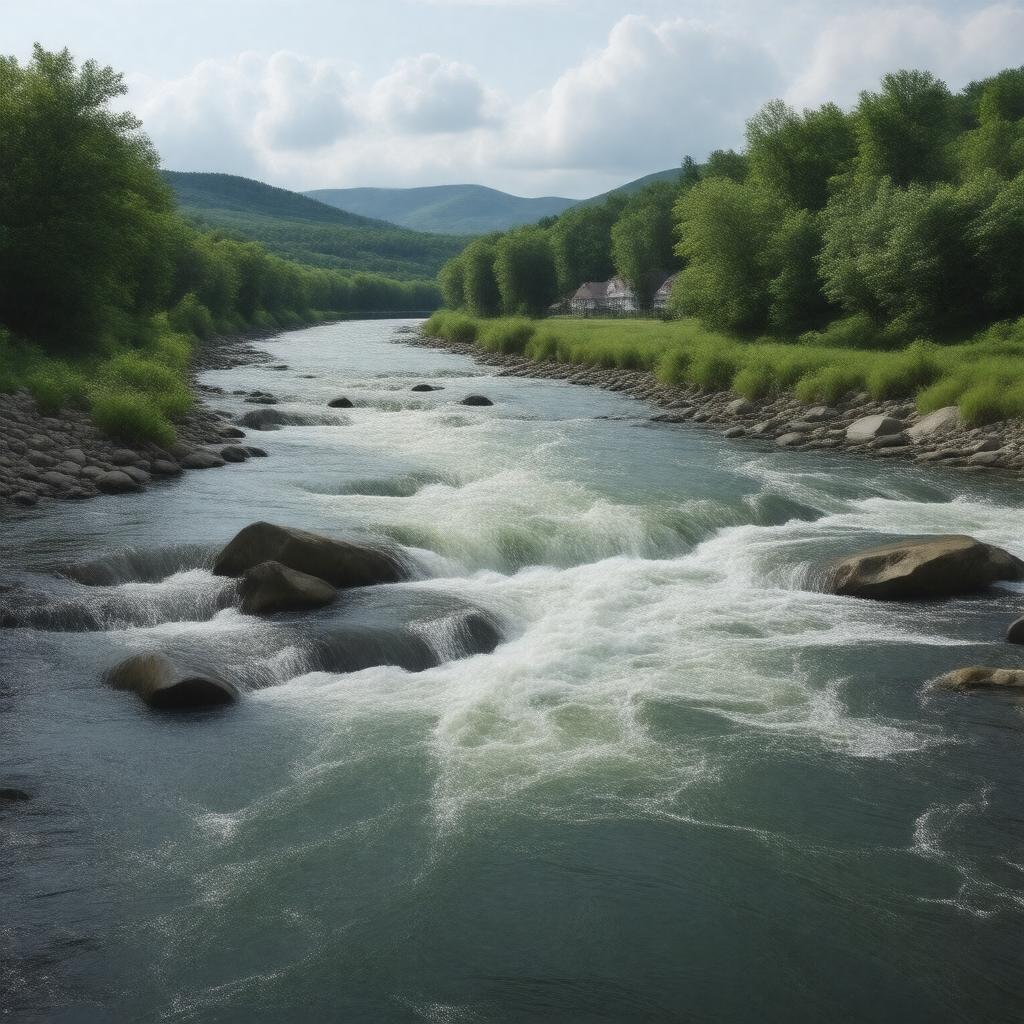 AI-created image of Piscataquog River