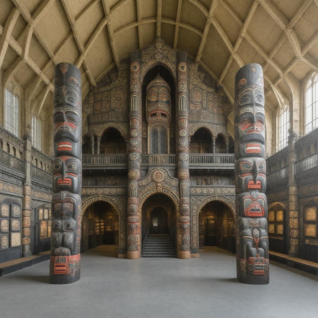 AI-created image of Pitt Rivers Museum