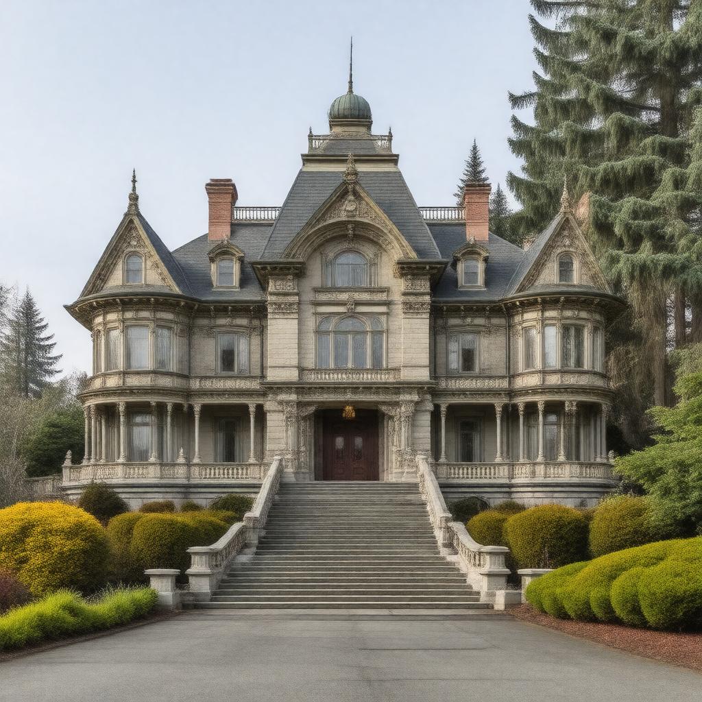 AI-created image of Pittock Mansion