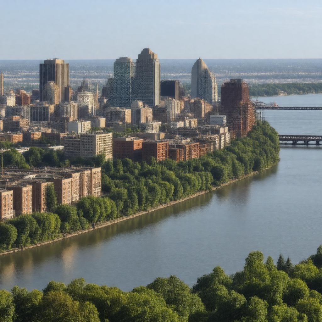 AI-created image of Pittsburgh, Pennsylvania, USA