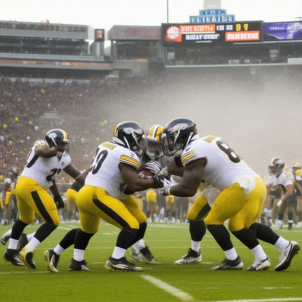 AI-created image of Pittsburgh Steelers vs. Baltimore Ravens