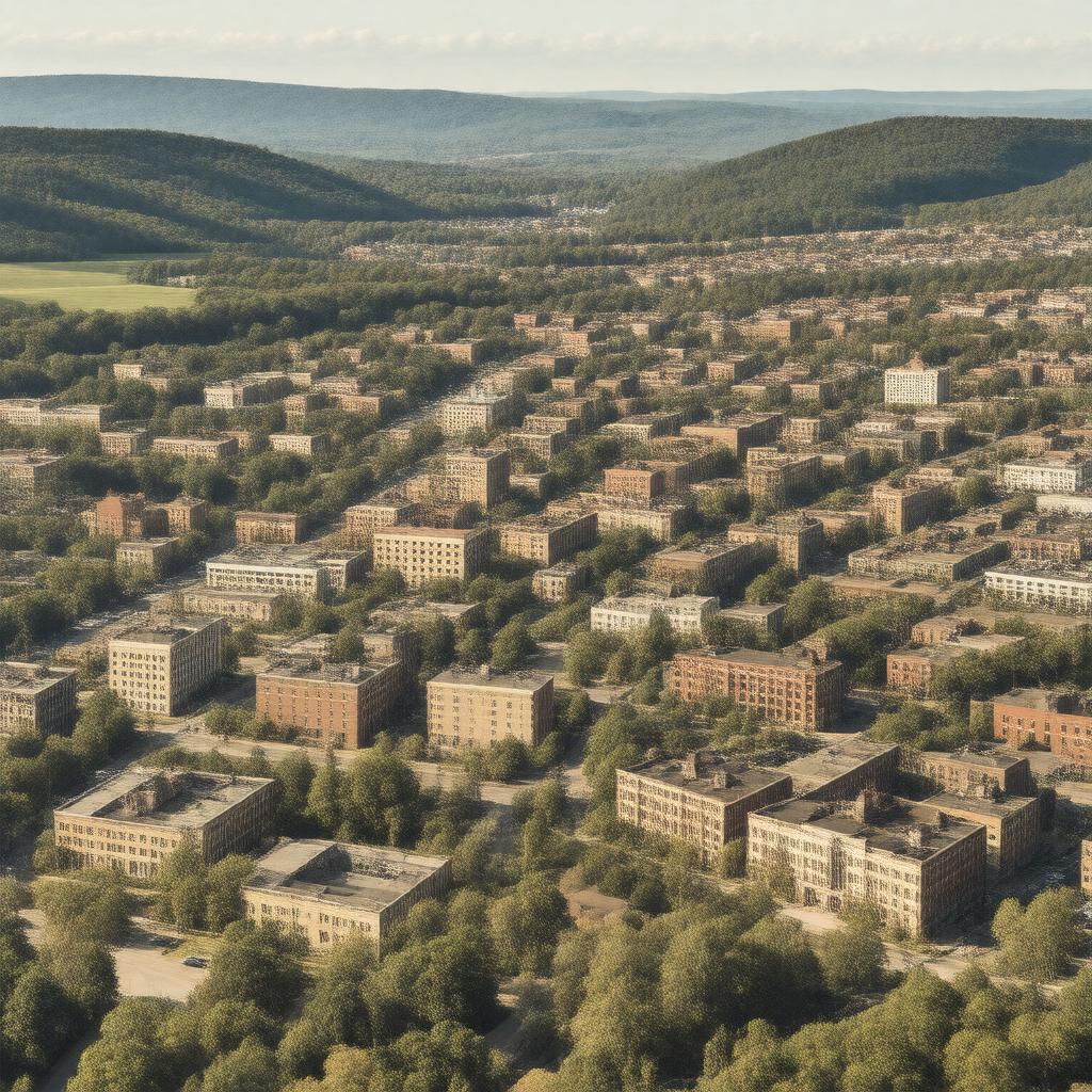 AI-created image of Pittsfield, Massachusetts