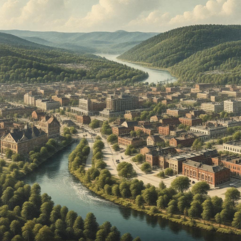 AI-created image of Pittsfield, Massachusetts, United States