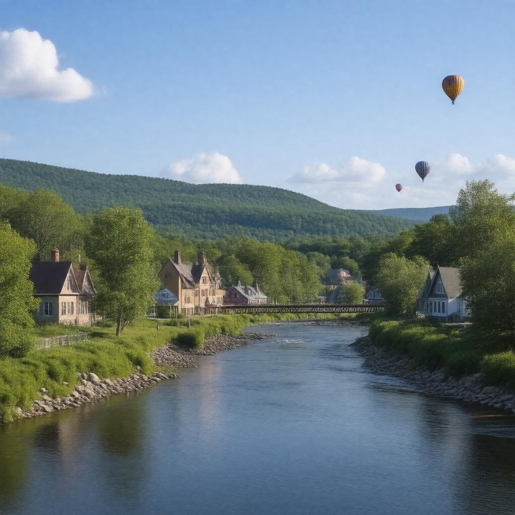 AI-created image of Pittsfield, New Hampshire